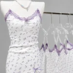 Cherry print mini dress lifestyle photo